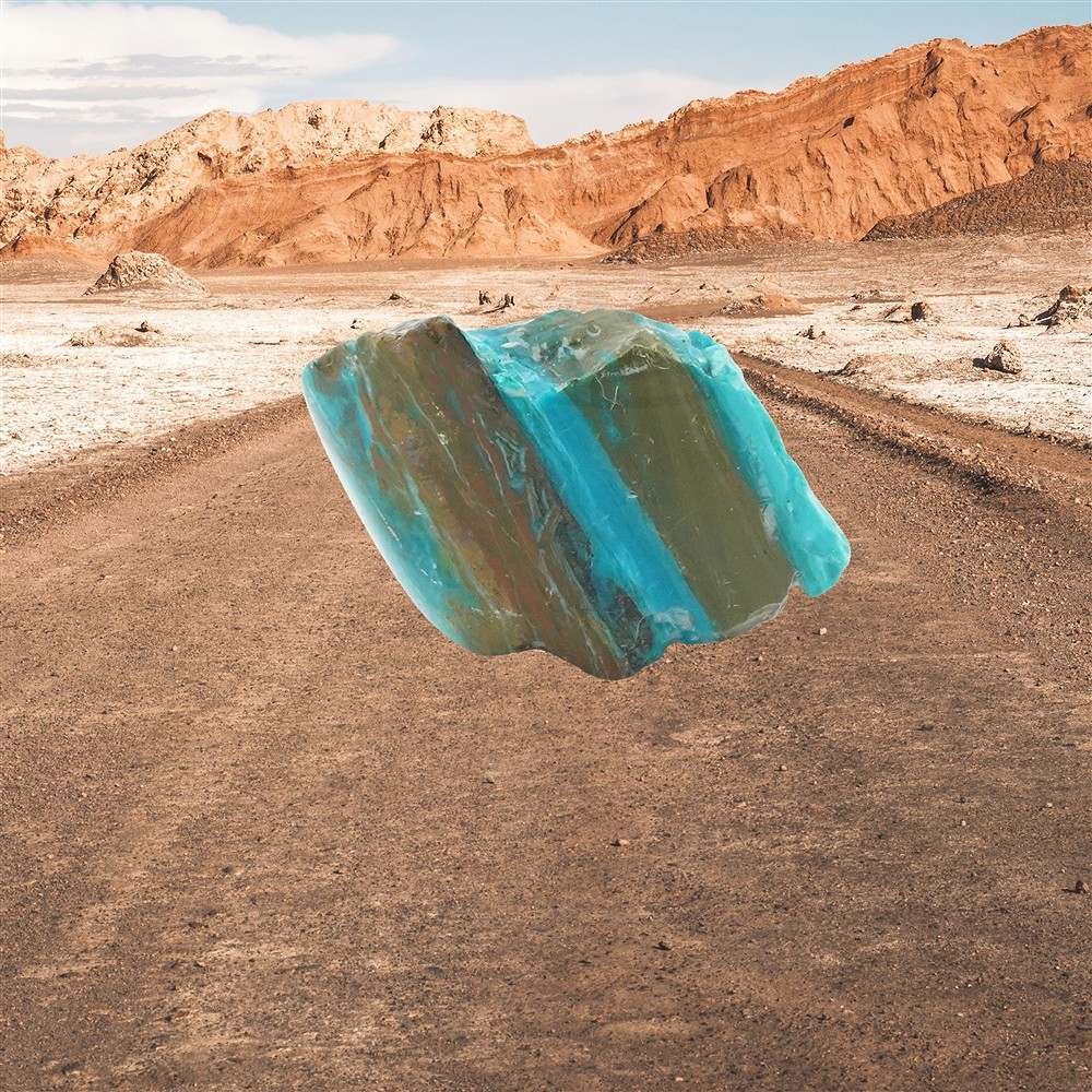 Recorte de Ópalo de Atacama, 3 x 3 cm, único 011 | Marco Schreier