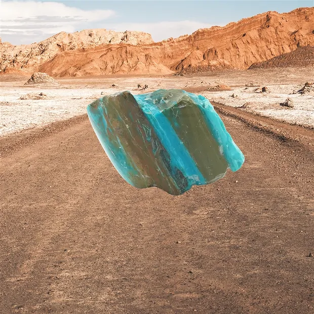 Recorte de Ópalo de Atacama, 3 x 3 cm, único 011 | Marco Schreier