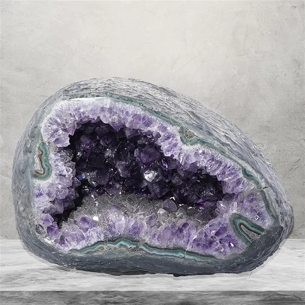 Cueva de amatista, 16 cm, única 526 | Marco Schreier