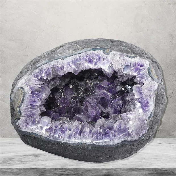 Grotte d'améthyste, 16cm, Pièces uniques 534 | Marco Schreier