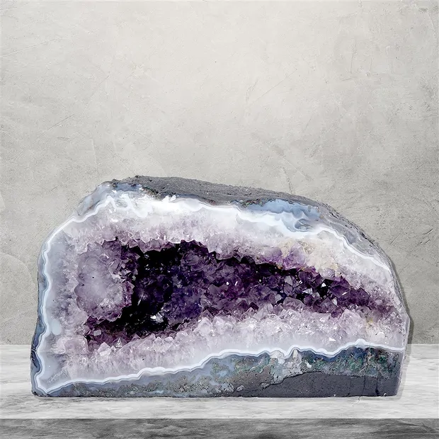 Amethystdruse, 13cm, Unikat 538 | Großhändler Edelsteine, Heilsteine & Schmuck