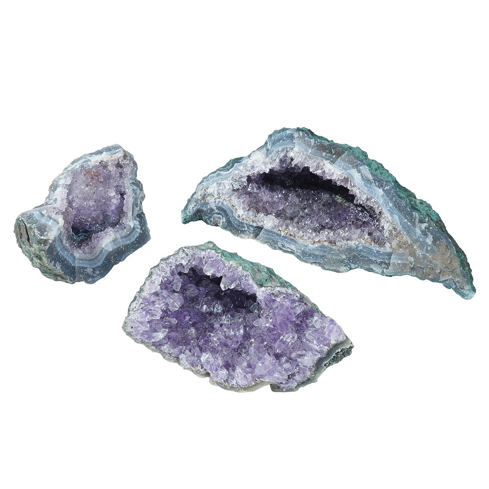Amethyst druses unique 578 / Lot 10 (10 pc/PU) | gems, healing stones & jewelry