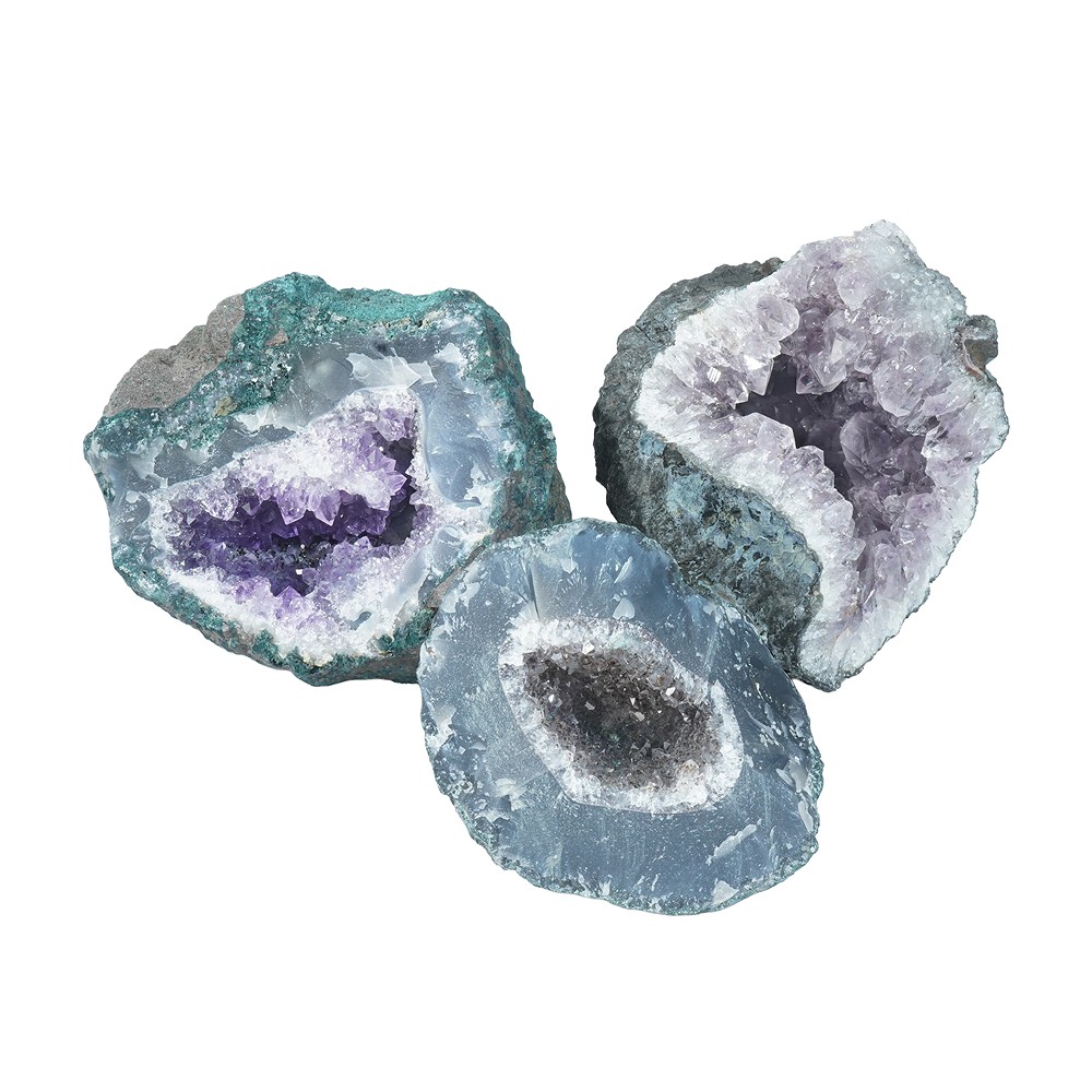 Amethyst druses unique 579 / Lot 11 (17 pc/PU) | gems, healing stones & jewelry
