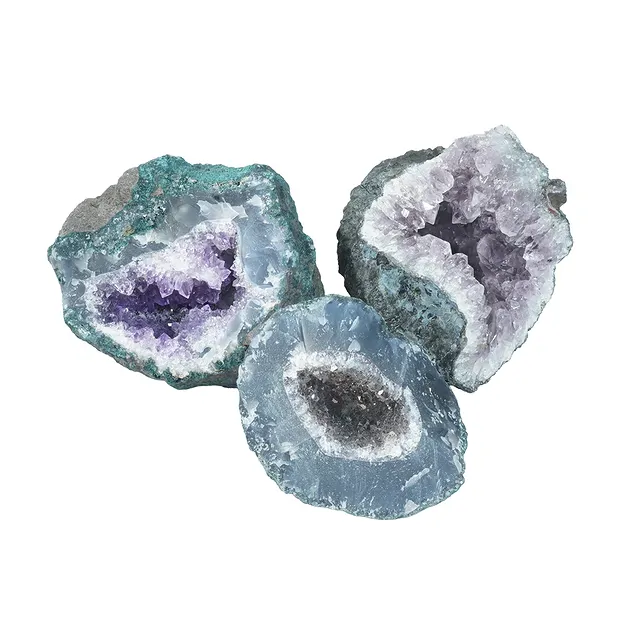 Amethyst druses unique 579 / Lot 11 (17 pc/PU) | gems, healing stones & jewelry