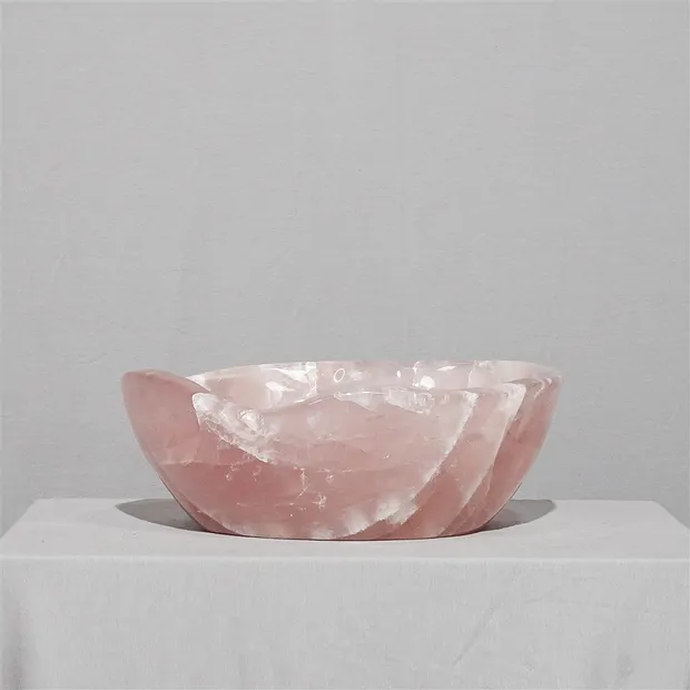 Rosenquarz-Schale Unik. 003  | Großhändler Edelsteine, Heilsteine & Schmuck