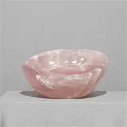 2805133003 Rosenquarz-Schale Unik. 003  | Großhändler Edelsteine, Heilsteine & Schmuck