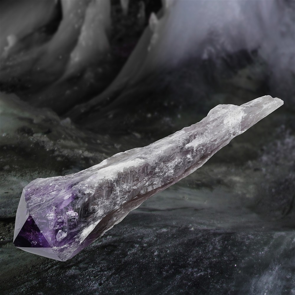 Amethyst-Spitze Unikat 232, 27,5cm | Großhandel Edelsteine, Heilsteine & Schmuck