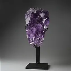 2806012253 Formation amethyst on stand, 36cm, unique 253 | wholesaler gems & healing stones