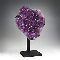 2806012323 Formation Améthyste sur support, 35cm, Pièces uniques 323 | Marco Schreier