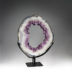 2806012324 Formation Améthyste sur support, 30cm, Pièces uniques 324 | Marco Schreier