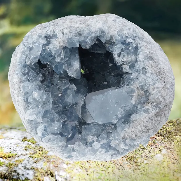 Coelestin-Druse Unikat 039, 1 x 15cm | Schreier Edelsteine, Heilsteine & Schmuck