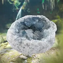 2806054050 Coelestin-Druse Unikat 050, 7,5 x 15 x 13cm | Edelsteine, Heilsteine & Schmuck