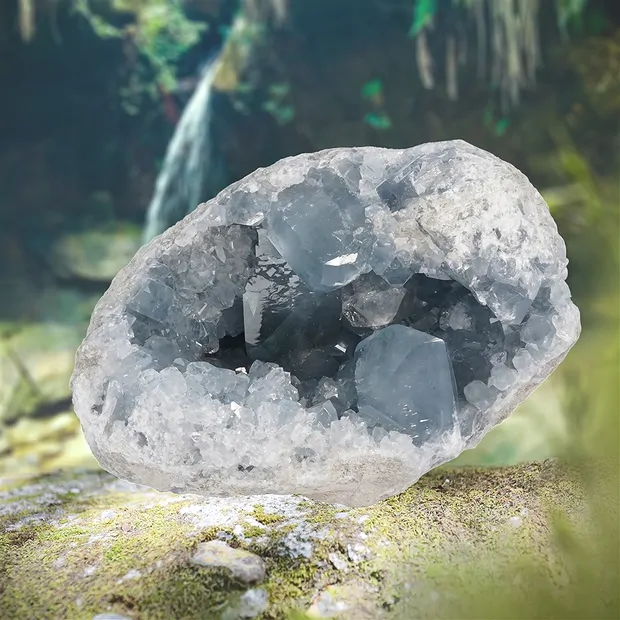 Celestina unica 051, 13 x 9 x 11cm | Gemme Schreier, pietre curative e gioielli