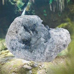 2806054053 Coelestine druse unique 053, 12 x 15cm | Schreier gems, healing stones &amp; jewelry