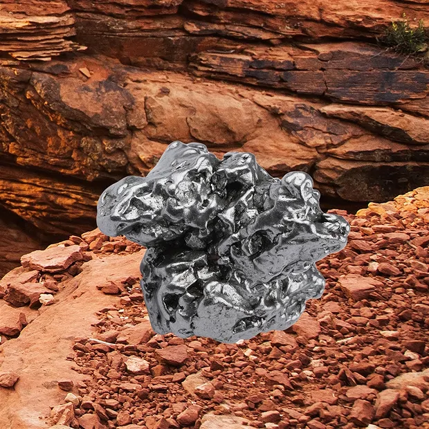 Meteorite (Campo del Cielo) unique specimen 093, 4.9cm | Marco Schreier