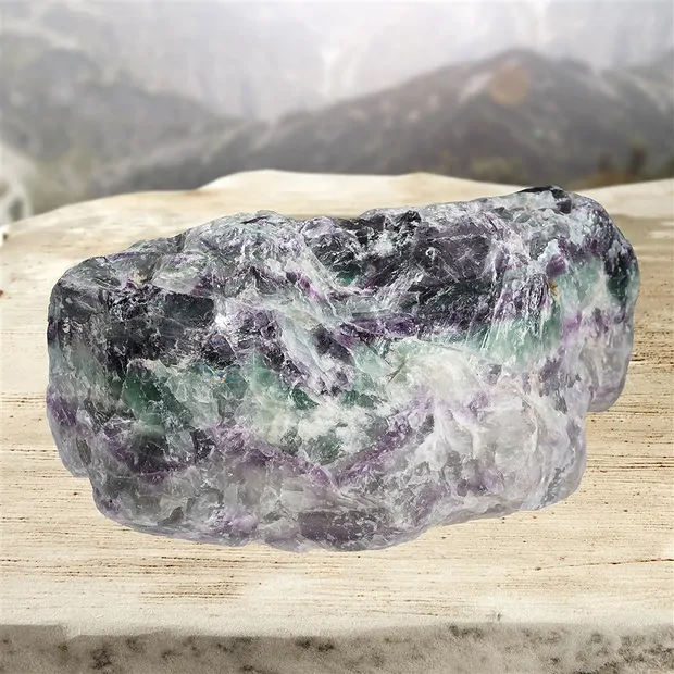 Rough stones fluorite unique 010, 18cm | Schreier gems, healing stones & jewelry
