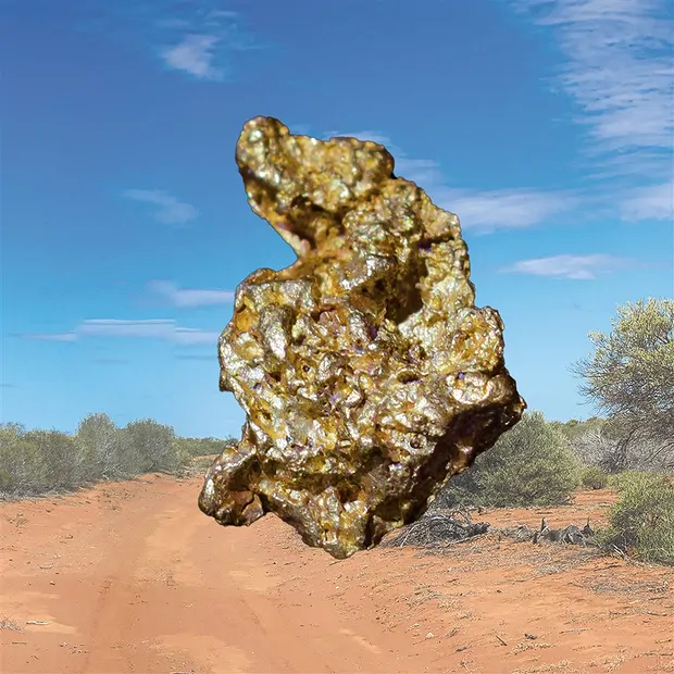 Pepita d'oro Australia Triangolo d'Oro 10,5g unico 114 | Marco Schreier