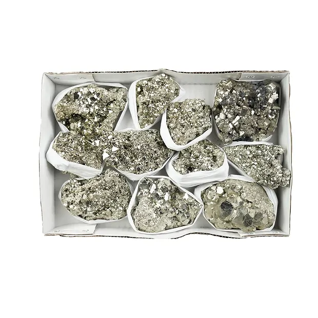 Pyrite steps Flat UNIKAT 043 | wholesale supplier gems, healing stones & jewelry