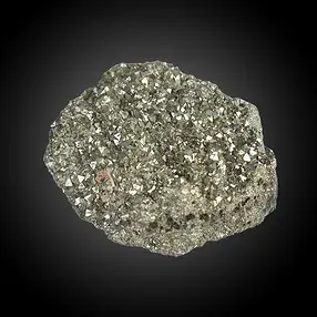 Pierre brute Pyrite UNIQUE 048, 15,8 x 13,7cm | Marco Schreier