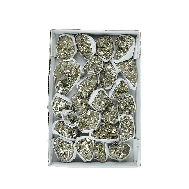 Pyrite steps Flat UNIKAT 056 | wholesale supplier gems, healing stones & jewelry