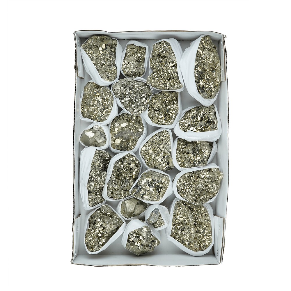 Pyrite steps Flat UNIKAT 058 | wholesale supplier gems, healing stones & jewelry