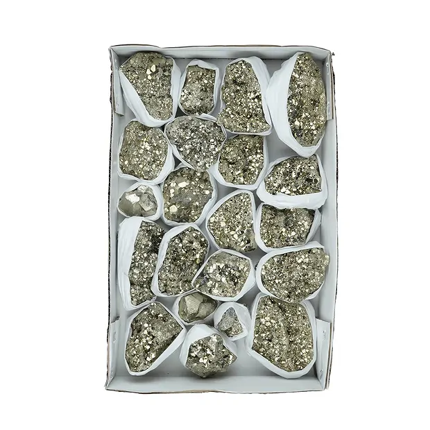 Pyrite steps Flat UNIKAT 058 | wholesale supplier gems, healing stones & jewelry