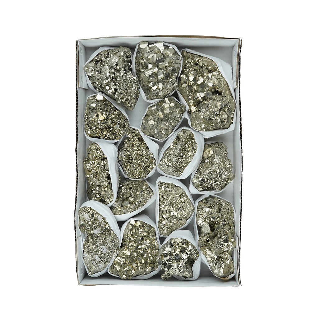 Pyrite steps Flat UNIKAT 059 | wholesale supplier gems, healing stones & jewelry