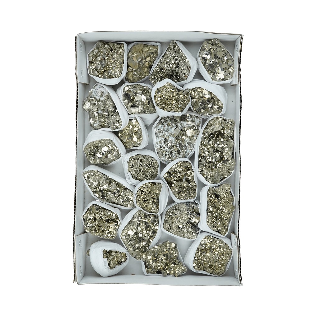 Pyrite steps Flat UNIKAT 060 | wholesale supplier gems, healing stones & jewelry