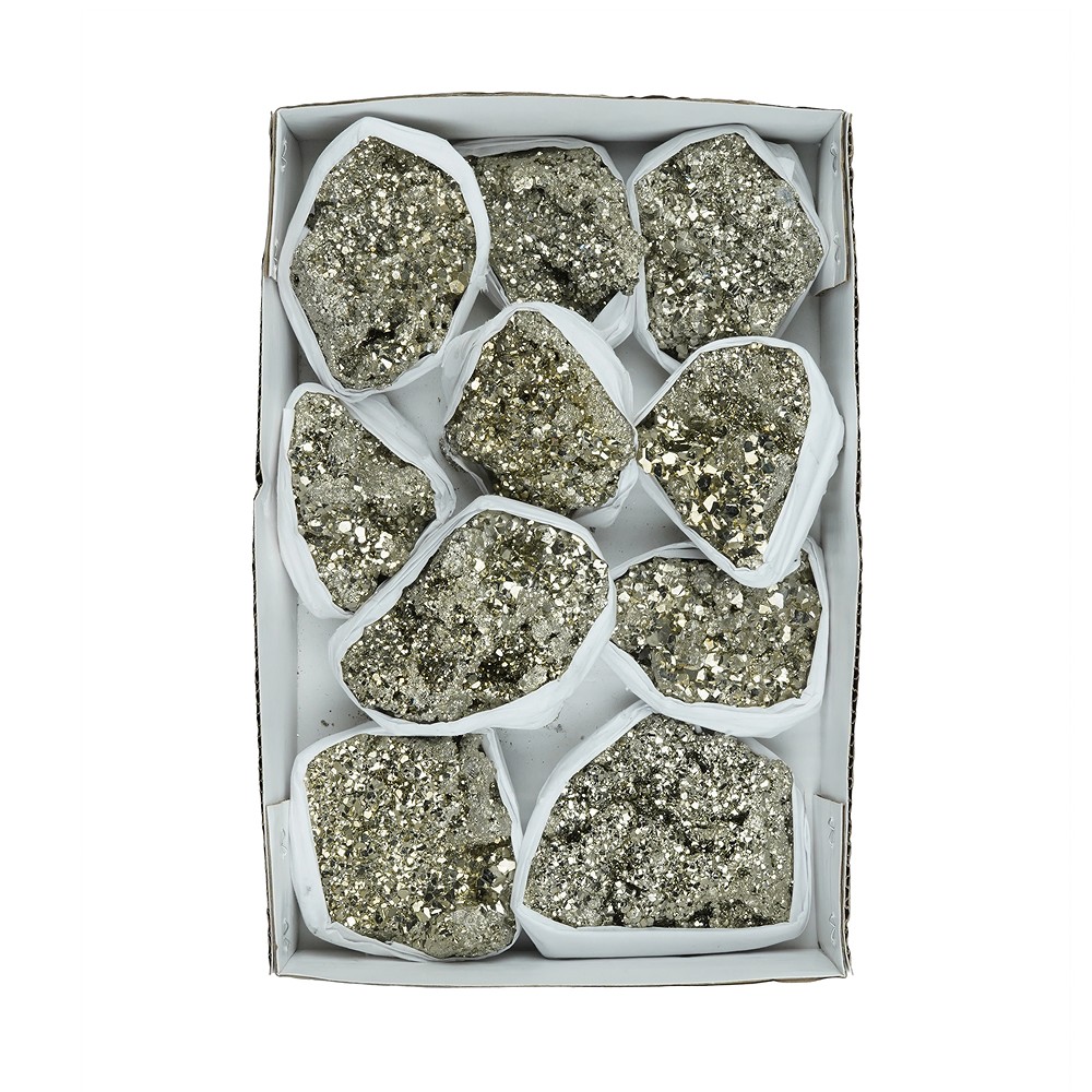 Pyrite steps Flat UNIKAT 061 | wholesale supplier gems, healing stones & jewelry