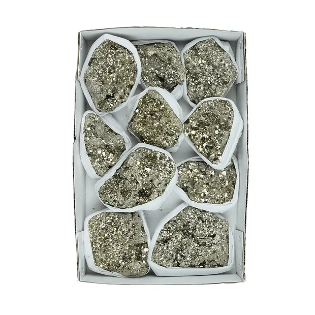 Pyrite steps Flat UNIKAT 061 | wholesale supplier gems, healing stones & jewelry