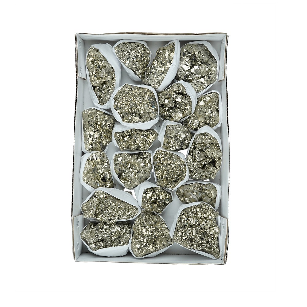 Pyrite steps Flat UNIKAT 063 | wholesale supplier gems, healing stones & jewelry