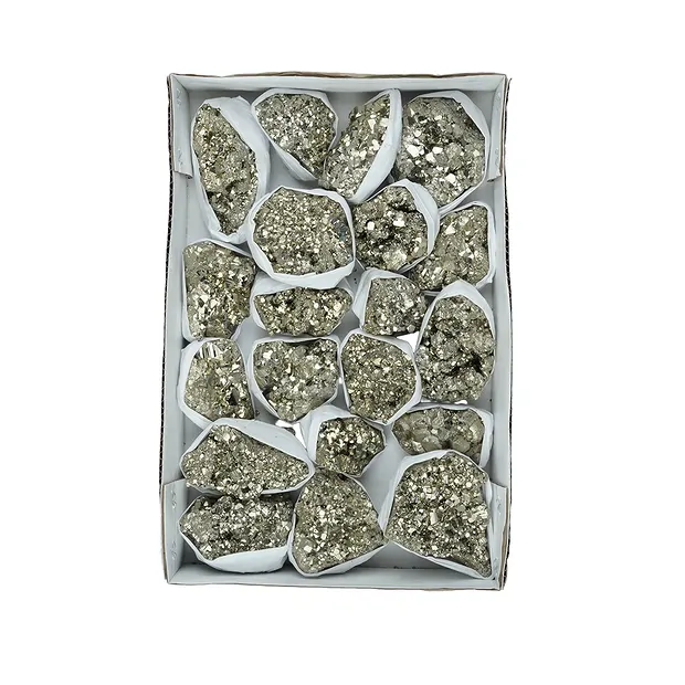 Pyrite steps Flat UNIKAT 063 | wholesale supplier gems, healing stones & jewelry