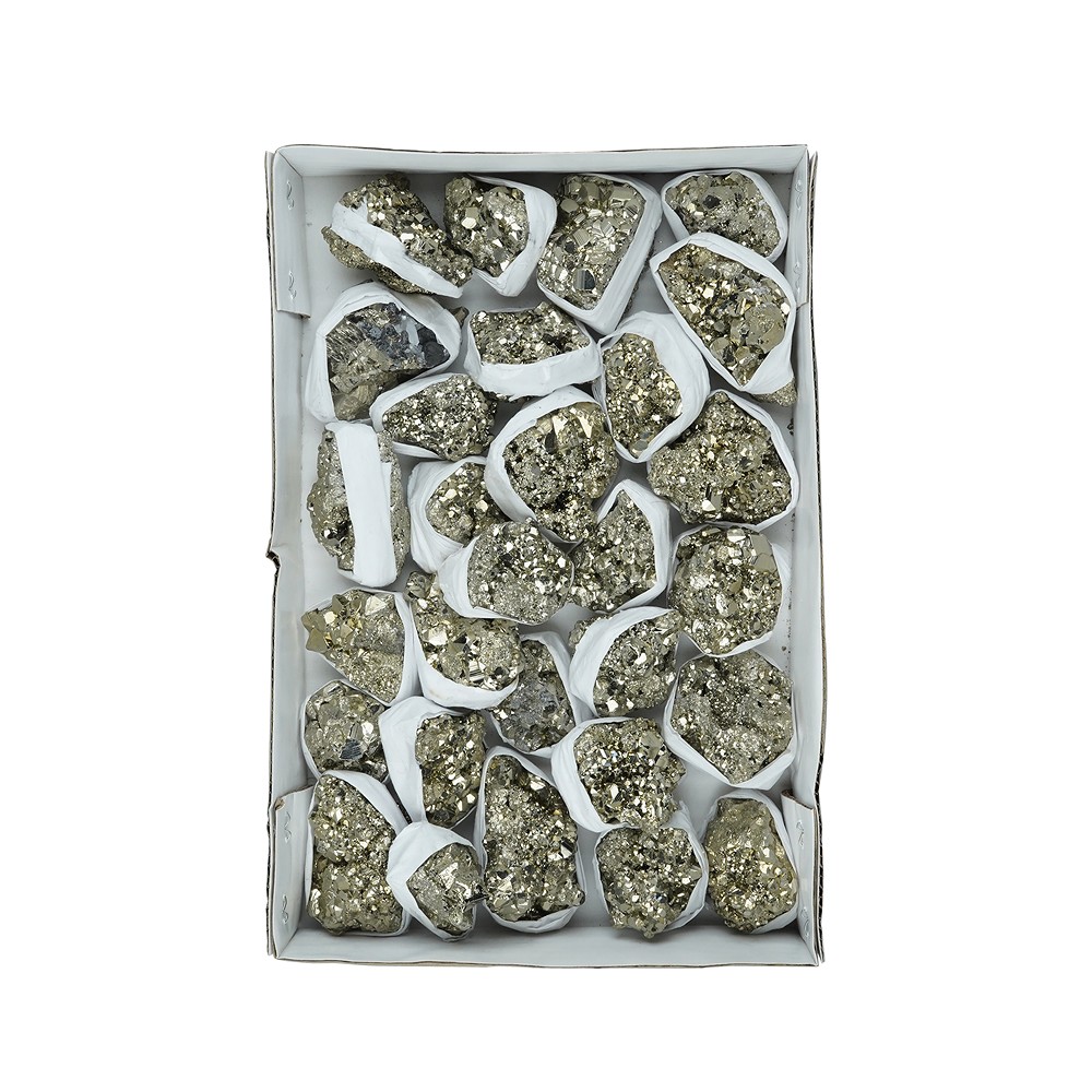 Pyrite steps Flat UNIKAT 064 | wholesale supplier gems, healing stones & jewelry