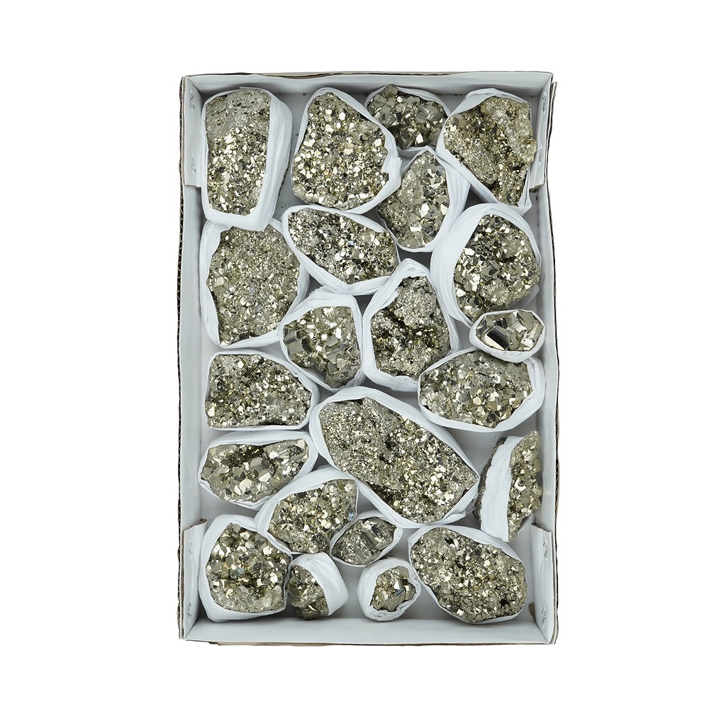 Pyrite steps Flat UNIKAT 065 | wholesale supplier gems, healing stones & jewelry