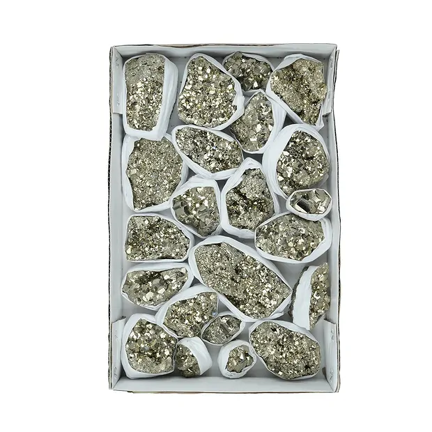 Pyrite steps Flat UNIKAT 065 | wholesale supplier gems, healing stones & jewelry