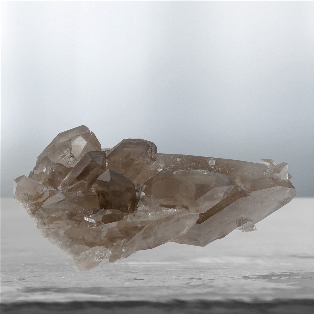 Cluster Smoky Quartz unique 013, 8cm | wholesaler gems, healing stones & jewelry