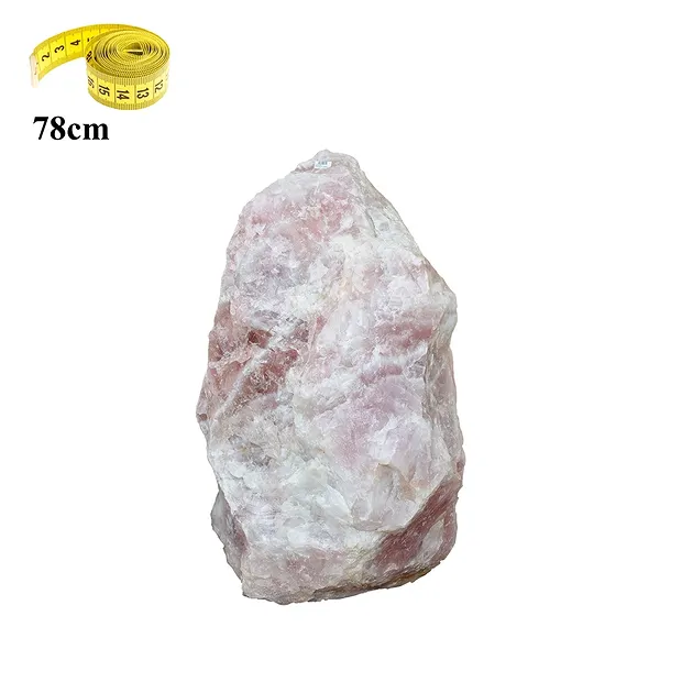 Pierre brute Quartz rose Pièces uniques 012 (78cm / 262kg) | Marco Schreier