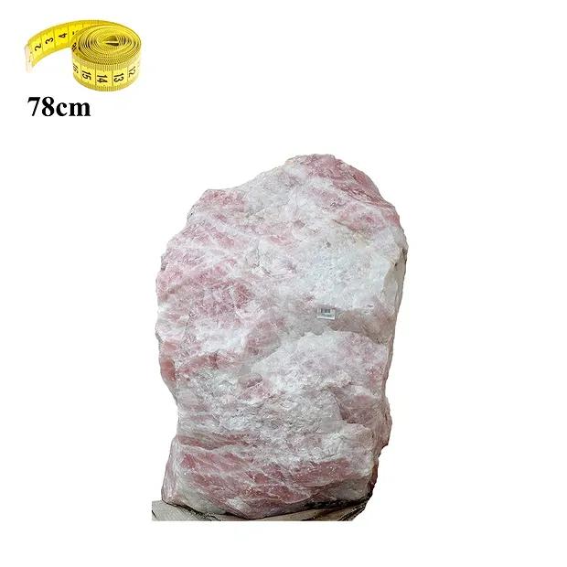 Pierre brute Quartz rose Pièces uniques 015 (78cm / 372kg) | Marco Schreier