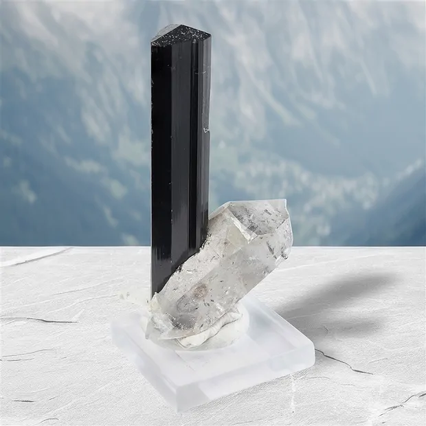 Cristal Schorl (Skardu), 6,0cm, Pièces uniques 010 | Marco Schreier