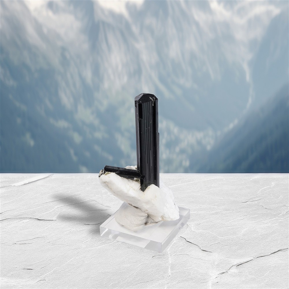 Cristal Schorl (Skardu), 4,5cm, Pièces uniques 019 | Marco Schreier