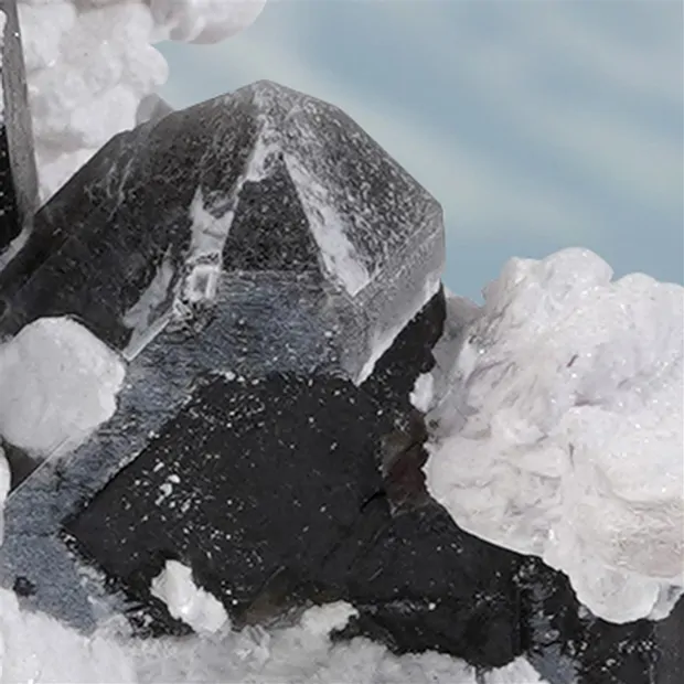 Crystal tourmaline (pink, black) in Albite unique 004, 10,2cm | Marco Schreier