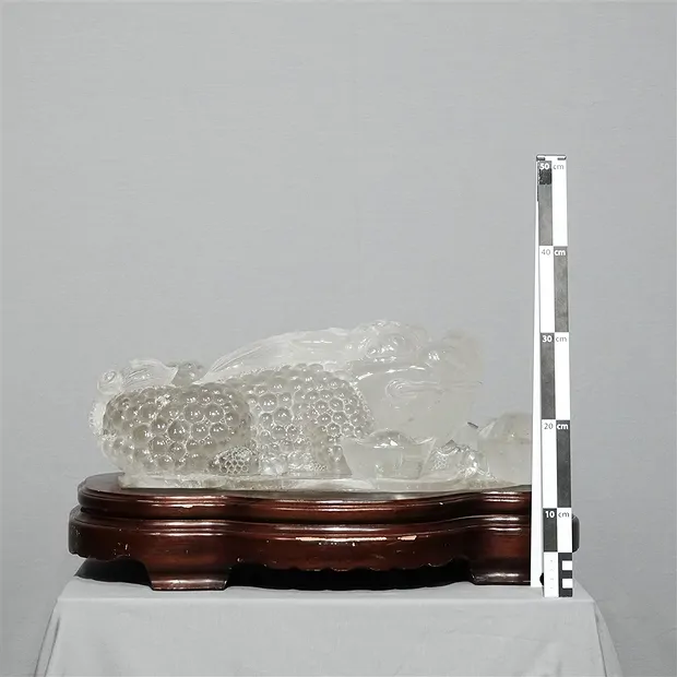 Gravur Bergkristall Frosch Unikat 001 | Edelsteine, Heilsteine & Schmuck-Handel