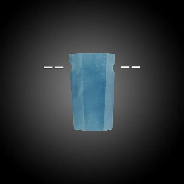 Crystal polished Aquamarine drilled unique 051 | gems, healing stones & jewelry