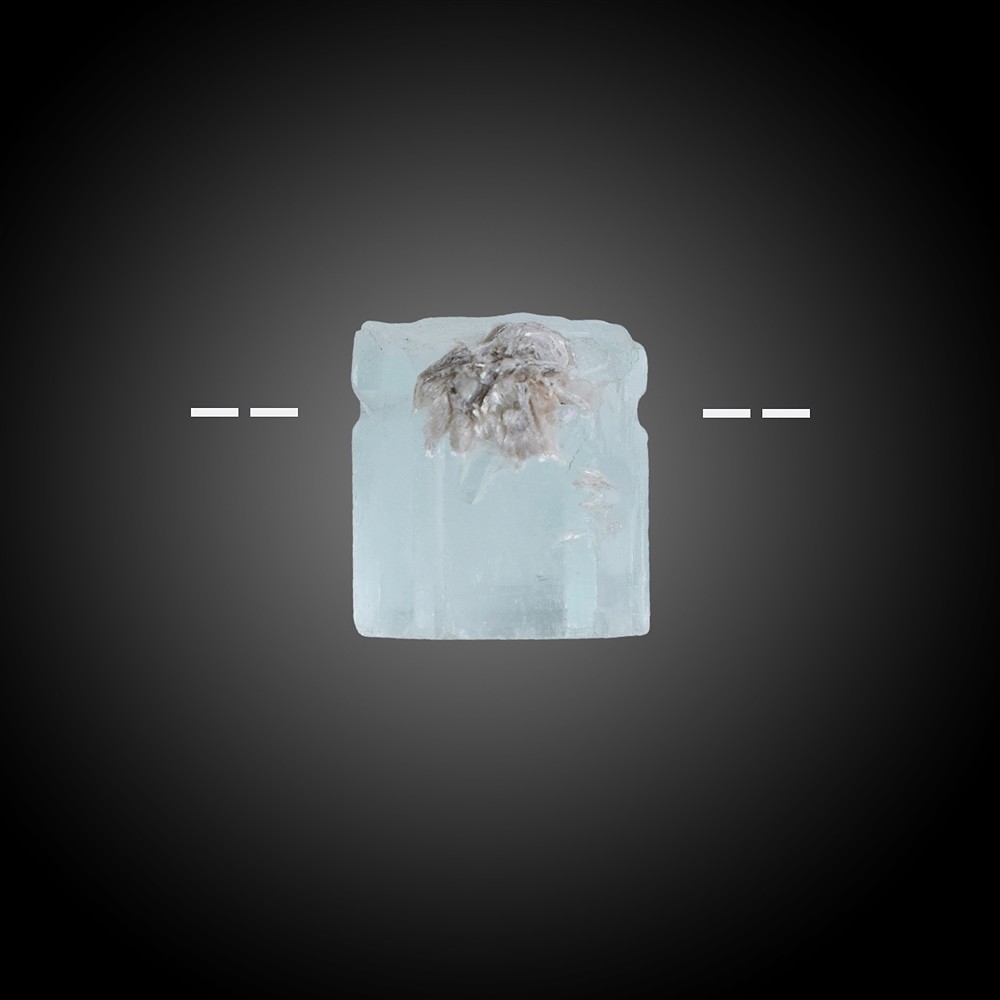 Acquamarina cristallo grezzo forato unico 055 | Marco Schreier