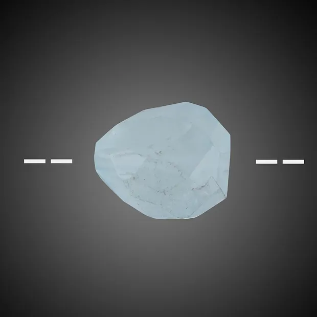 Tumbled Stone polished faceted Aquamarine drilled unique 061 | Marco Schreier