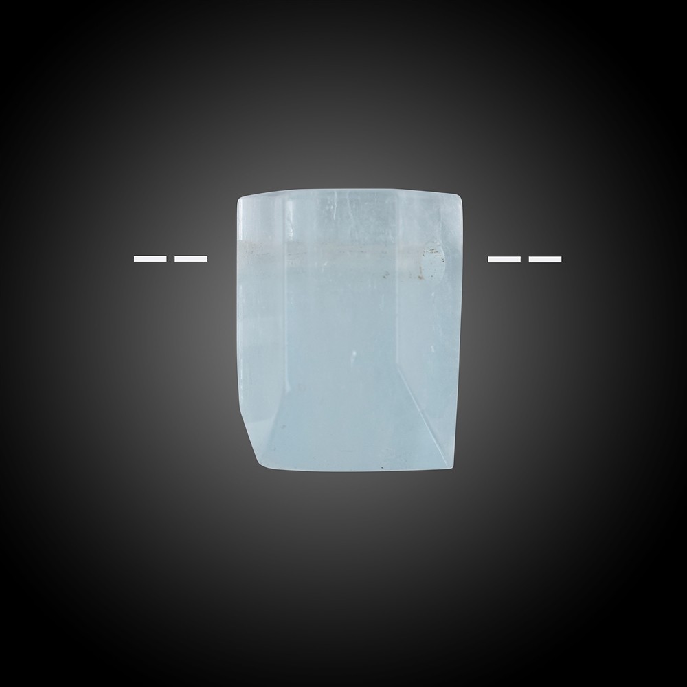 Freeform polished faceted Aquamarine drilled unique 062 | Marco Schreier