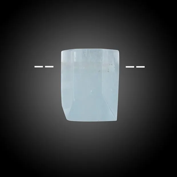 Freeform poliert facettiert Aquamarin gebohrt Unikat 062 | Marco Schreier