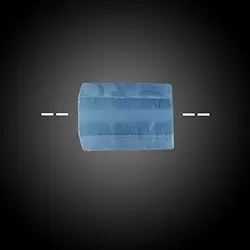 2811022072 Aguamarina pulida cristal perforada única 072 | Marco Schreier