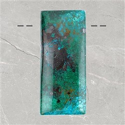 2811051001 Cabochon perc&#xE9; Chrysocolle (stab.) Pi&#xE8;ces uniques 001 | Marco Schreier