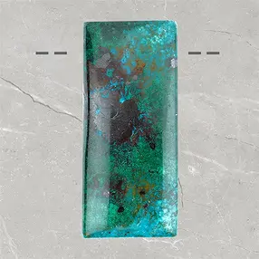 Cabochon di crisocolla forata (stab.) unico 001 | Marco Schreier